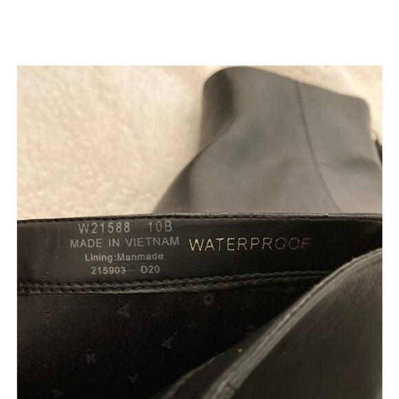 Cole Haan Taylor Waterproof Back Zip Leather Boots Sz 10B Black NWT - Picture 7 of 7